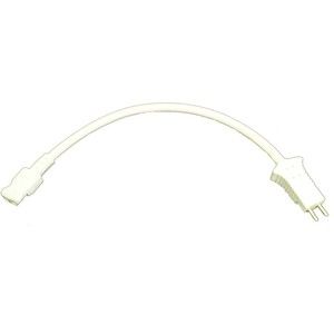 Eureka Vacuum Cleaner 11" Male to Female Pigtail Cord Connector Extension White